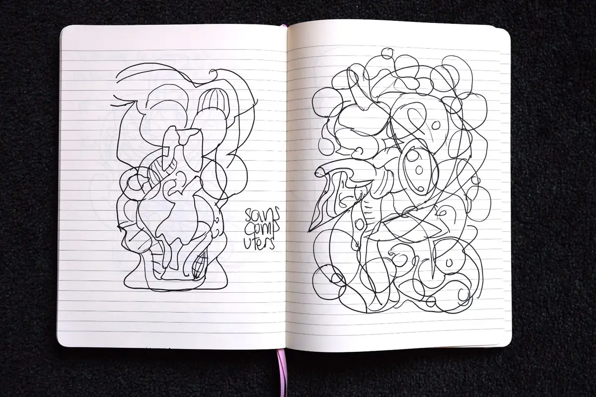 Sketchbook drawing.