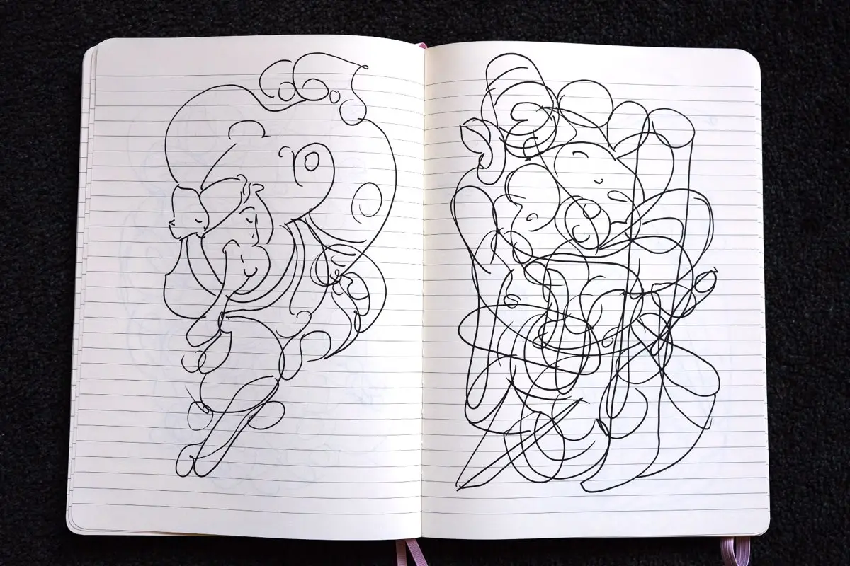 Sketchbook drawing.